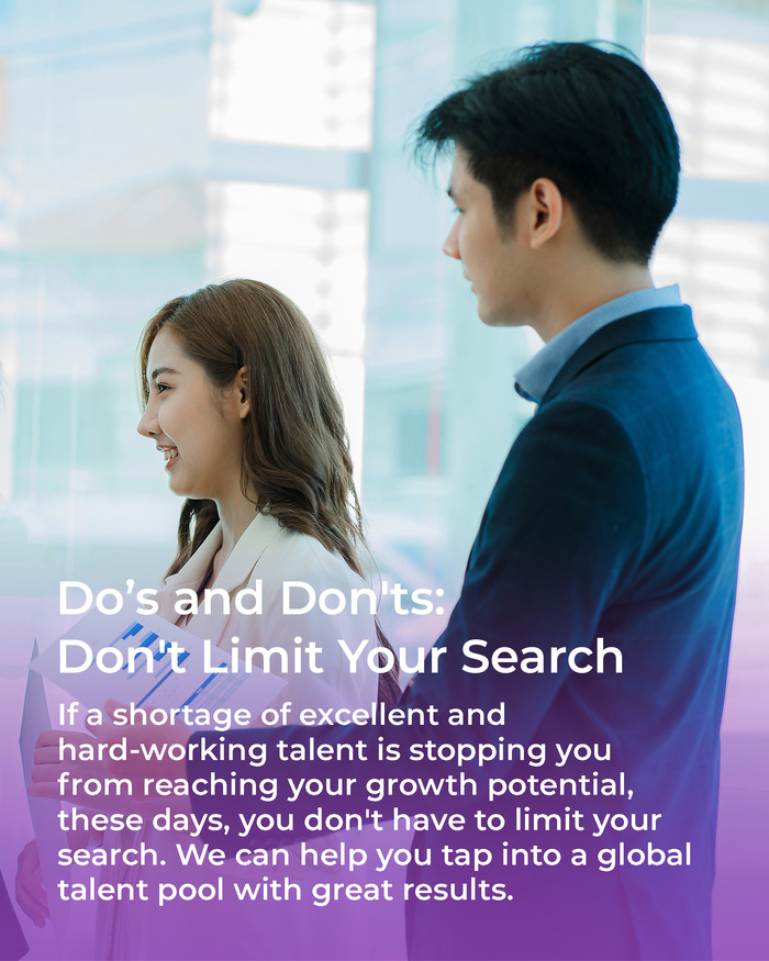 Do's & Don'ts -- Don't Limit Your Search